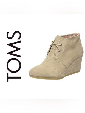 TOMS Desert Wedge Suede Ankle Boot